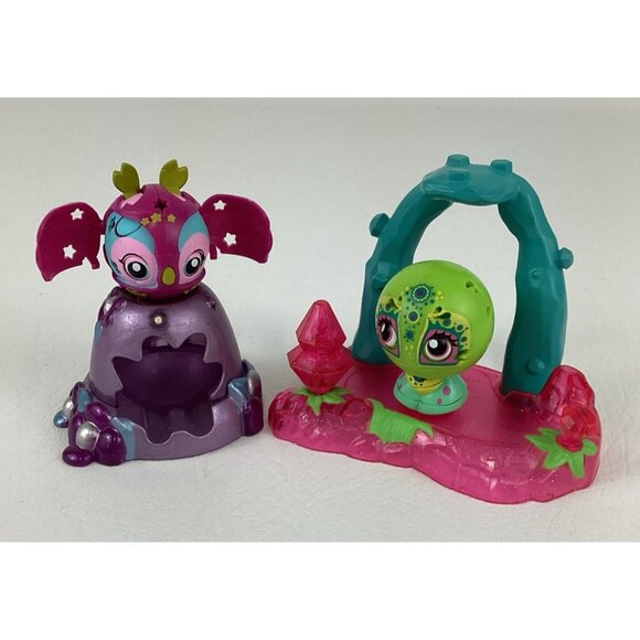 Zoobles Spring To Life Howard Owl Turk Turtle Figures Petagonia Habitat Playset - Picture 1 of 7